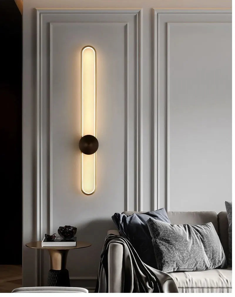 Nordic LED Strip Wall Lamp, Minimalist Up and Down Wall Light