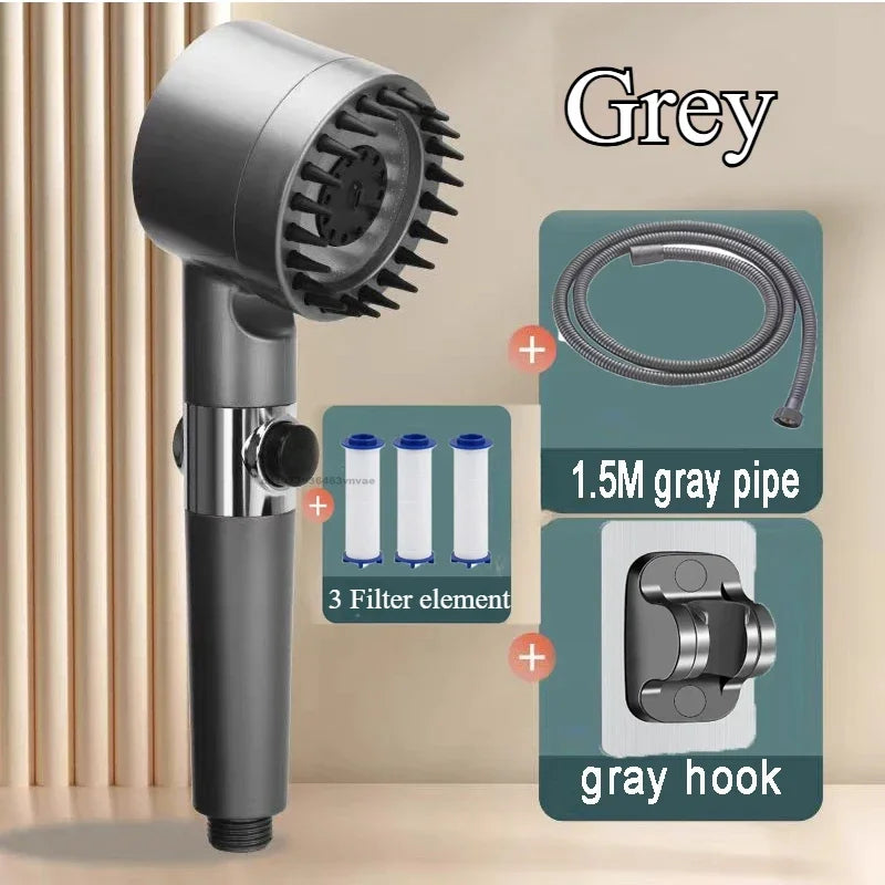 Filtered High-Pressure Handheld Shower Head