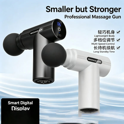 Mini Massage Gun, 6 Speed Handheld Massager with LCD Display