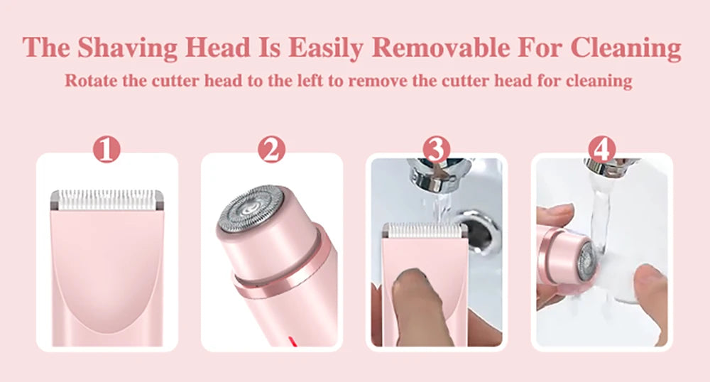 Women's 2-in-1 Rechargeable Electric Shaver