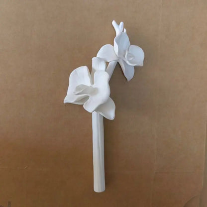 Ceramic Aroma Flower Stem, Handcrafted Scent Diffuser Bloom