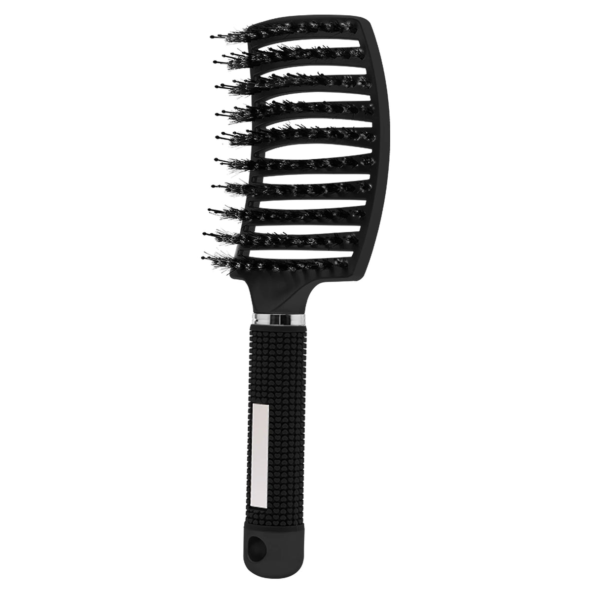 Detangling Hair Brush, Curved Vented Boar and Nylon Bristle