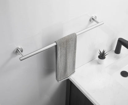 Wall Mounted Towel Bar, Stainless Steel Bathroom Rack, Gold or Black
