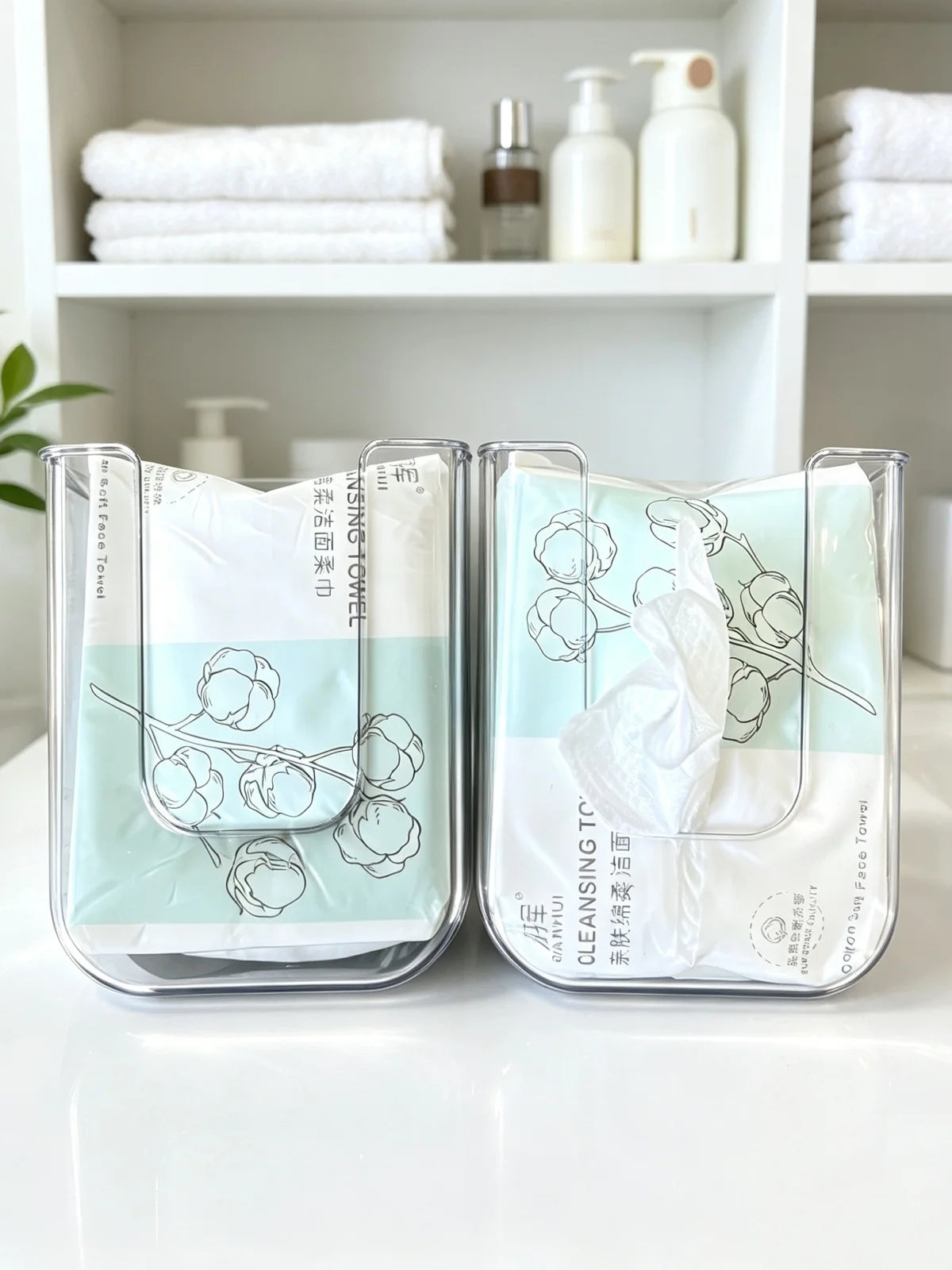 Disposable Cotton Face Towels, 30 to 100 Pack