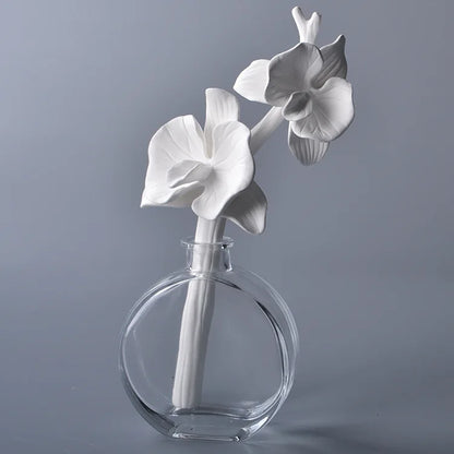 Ceramic Aroma Flower Stem, Handcrafted Scent Diffuser Bloom