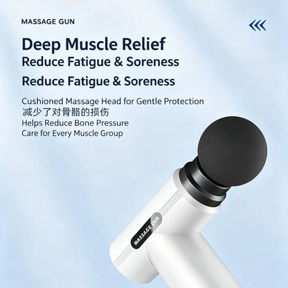 Mini Massage Gun, 6 Speed Handheld Massager with LCD Display