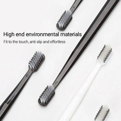 Bamboo Charcoal Soft Toothbrush Set, 10 Pack