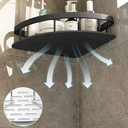 Corner Shower Shelf, No Drill Aluminum Bathroom Caddy