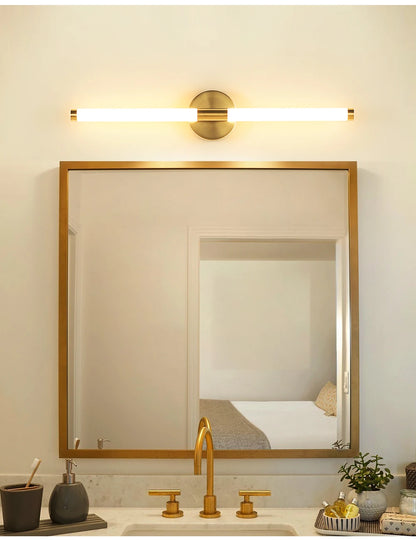 Gold LED Double Shade Wall Sconce, Up and Down Picture Light