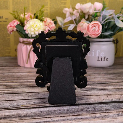 Baroque Square Photo Frame, Vintage Resin Ornate Picture Frame