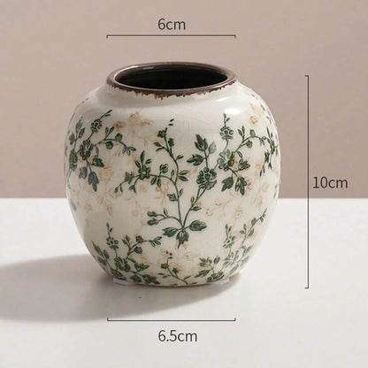 Ice Crackle Ceramic Bud Vase, Handmade Small Flower Vase