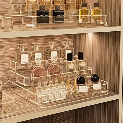 Perfume Organizer Shelf, 3 Tier Clear Skincare Display Stand