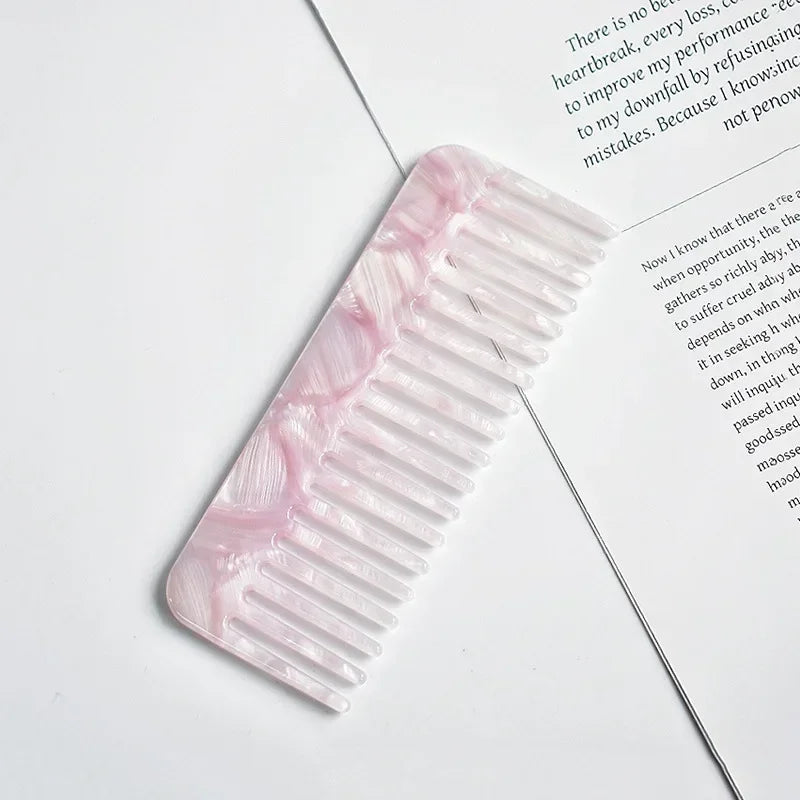 Wide Tooth Hair Comb, Acetate Anti-Static Detangling Comb