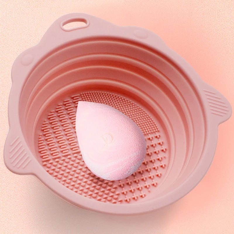 Makeup Brush Cleaning Set with Bowl and Drying Holder