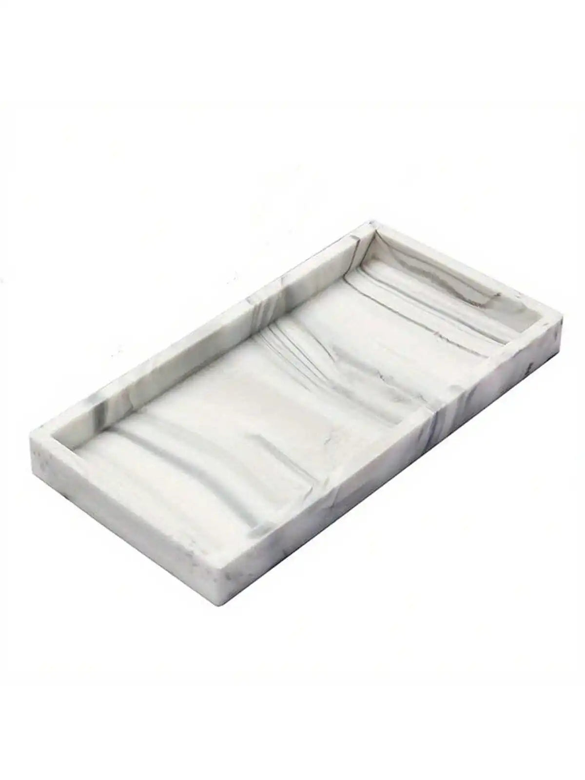 Silicone Vanity Tray, Soft Bathroom and Dresser Organizer Tray