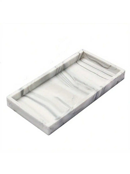 Silicone Vanity Tray, Soft Bathroom and Dresser Organizer Tray