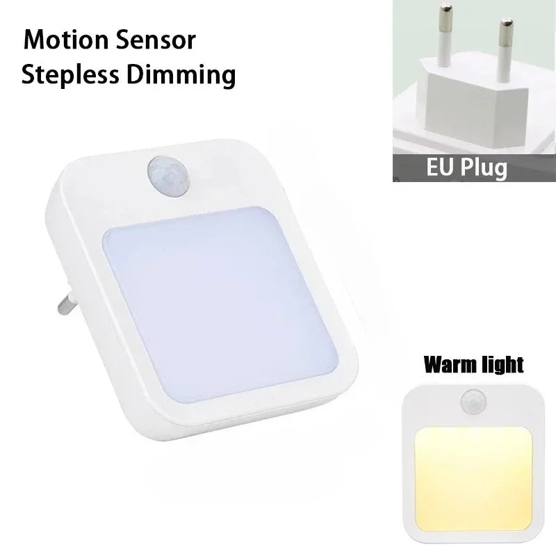 Plug-In Red Night Light with Auto On/Off