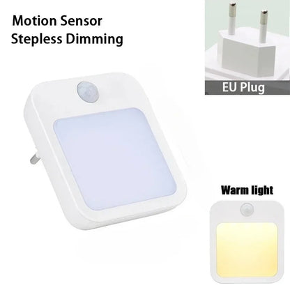 Plug-In Red Night Light with Auto On/Off