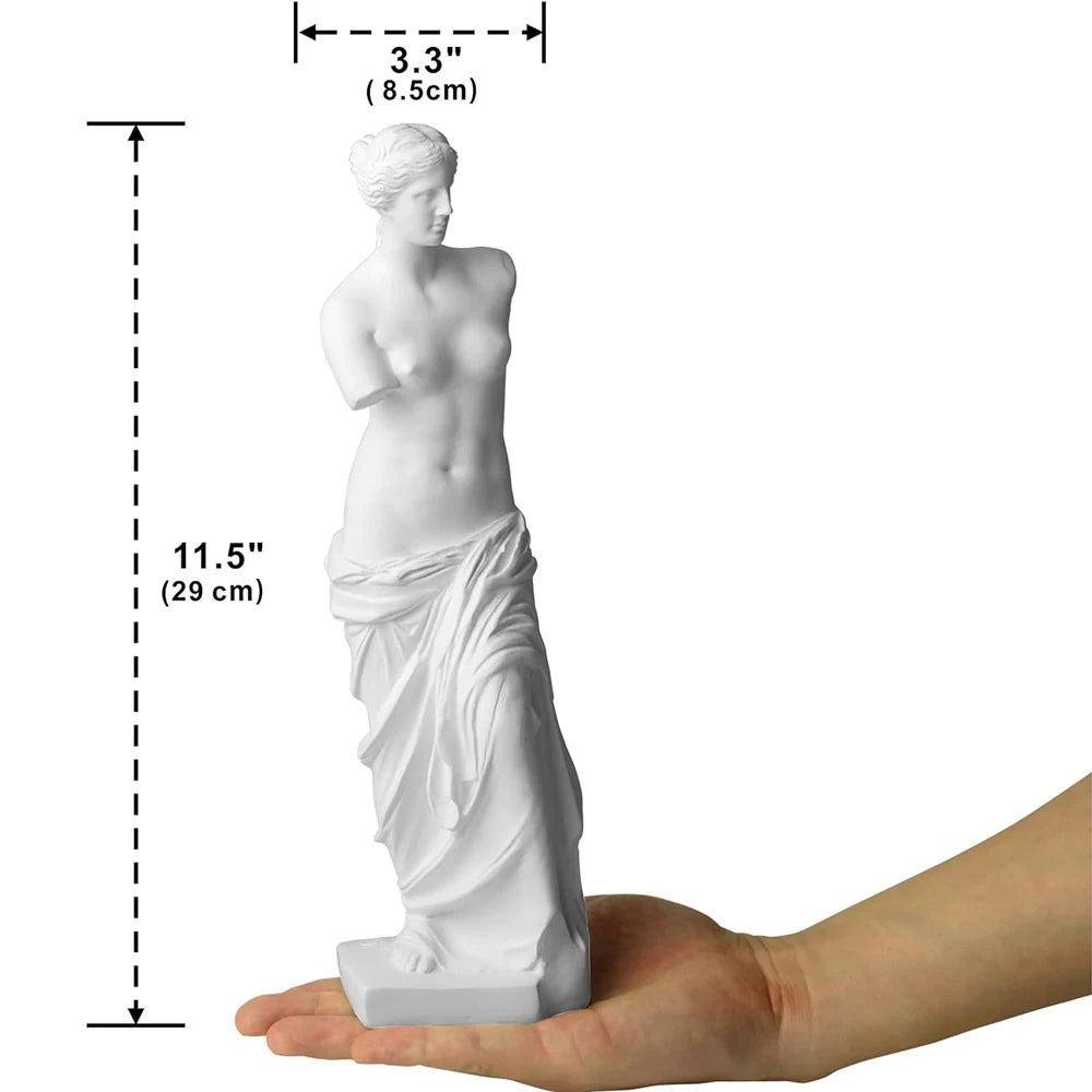 Aphrodite Venus de Milo Statue, Greek Goddess Resin Sculpture