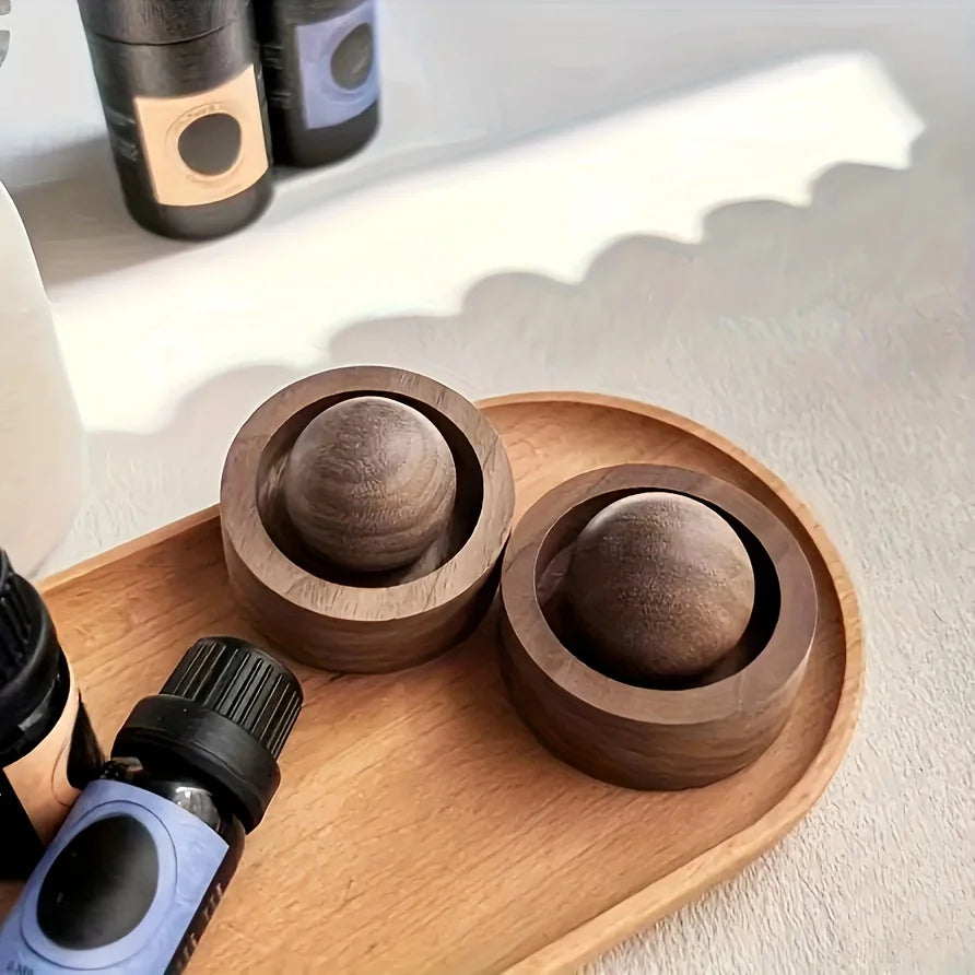 Wooden Essential Oil Diffuser, Mini Non-Electric Aroma Diffuser