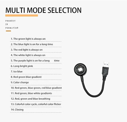 Rainbow Sunset Lamp Projector, USB LED Mood Light for Bedroom