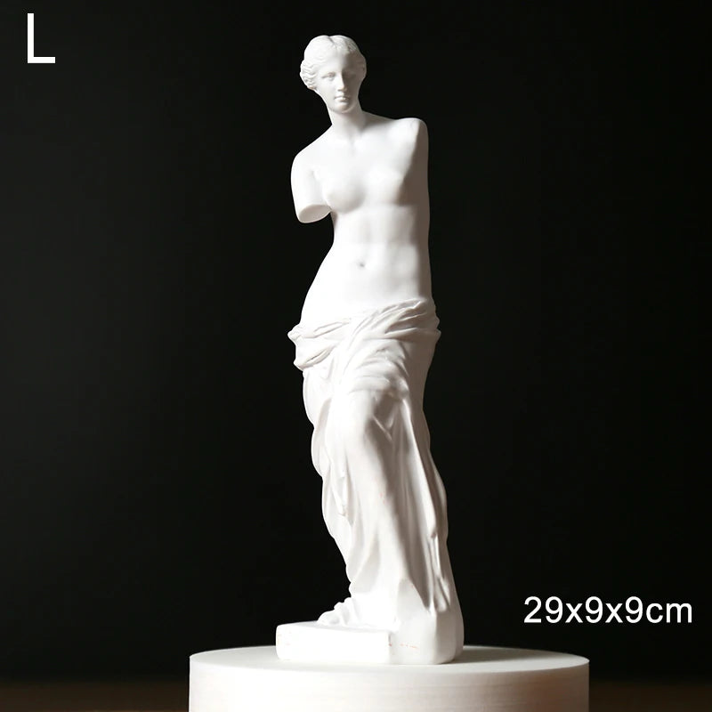 Venus de Milo Statue, White Resin Classical Sculpture Decor