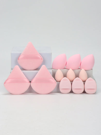 12-Piece Makeup Sponge and Powder Puff Set