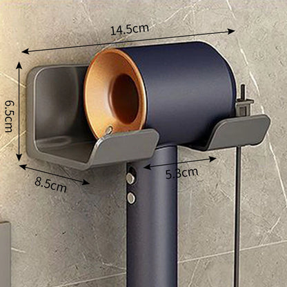 Hair Dryer Holder, Wall Mounted Bathroom Styling Tool Rack