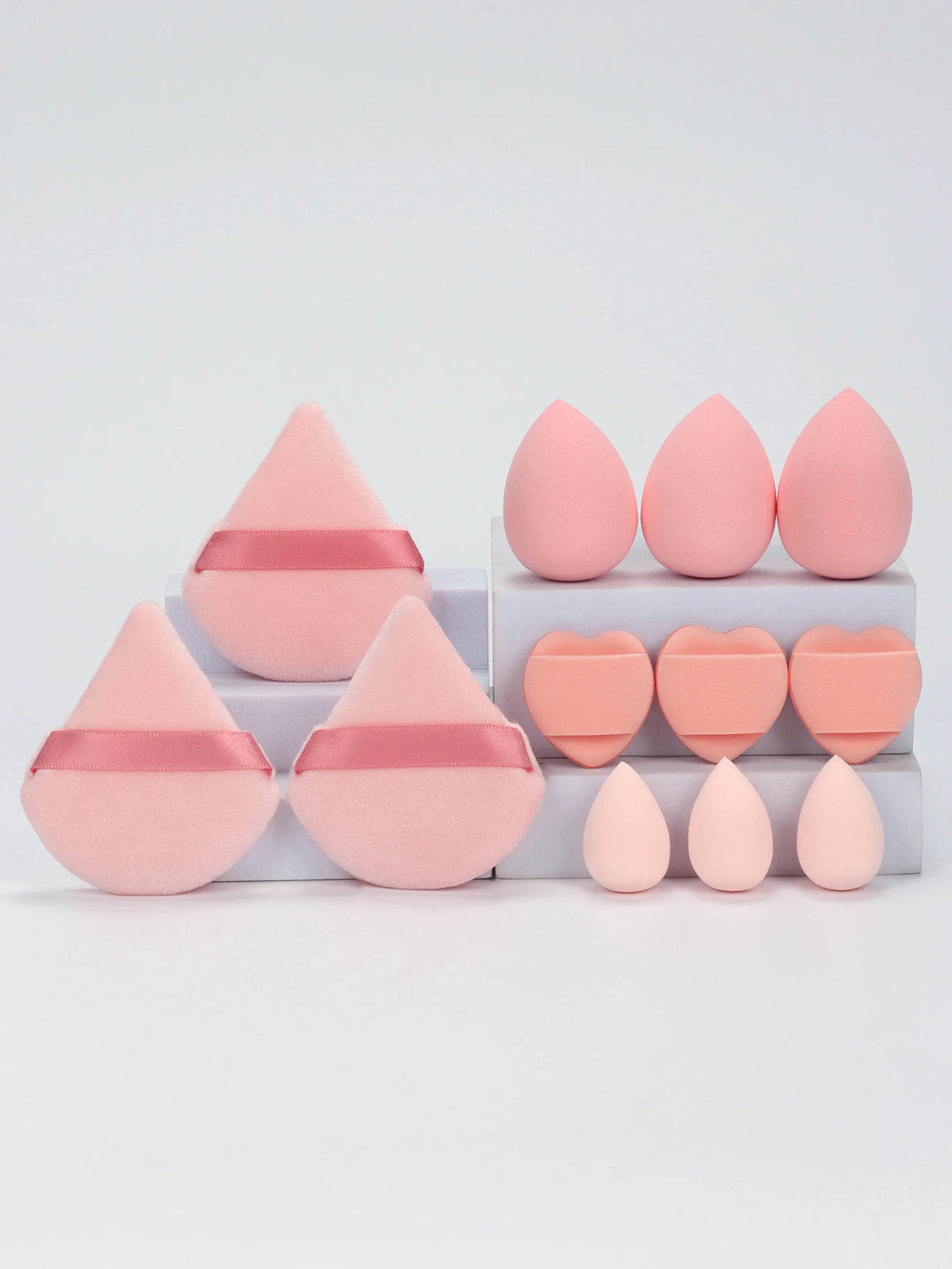 12-Piece Makeup Sponge and Powder Puff Set