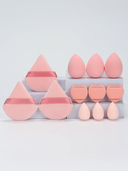 12-Piece Makeup Sponge and Powder Puff Set