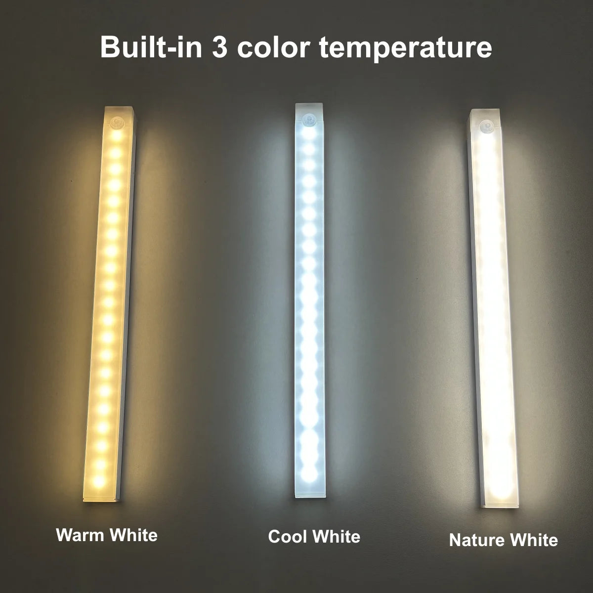 Motion Sensor LED Light Bar, Wireless Rechargeable Closet Light