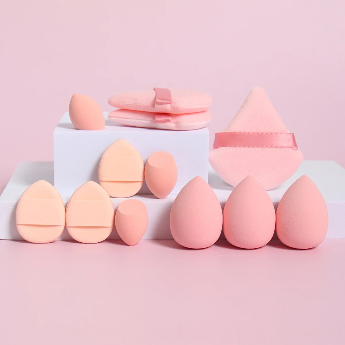 12-Piece Makeup Sponge and Powder Puff Set