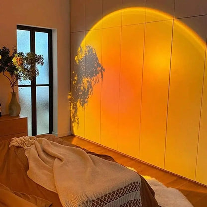 Sunset Projection Lamp, Rotatable USB Golden Hour Mood Light