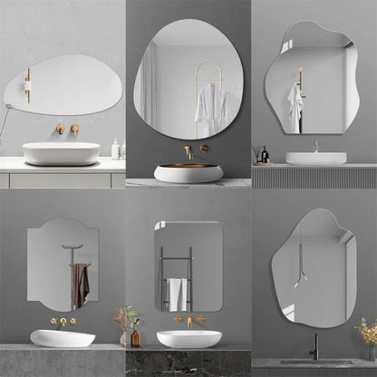 Irregular Frameless Decorative Wall Mirror