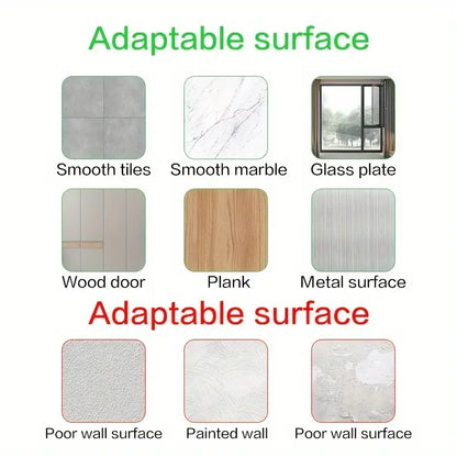 Foldable Wall Shelf, No Drill Floating Shelf for Bathroom