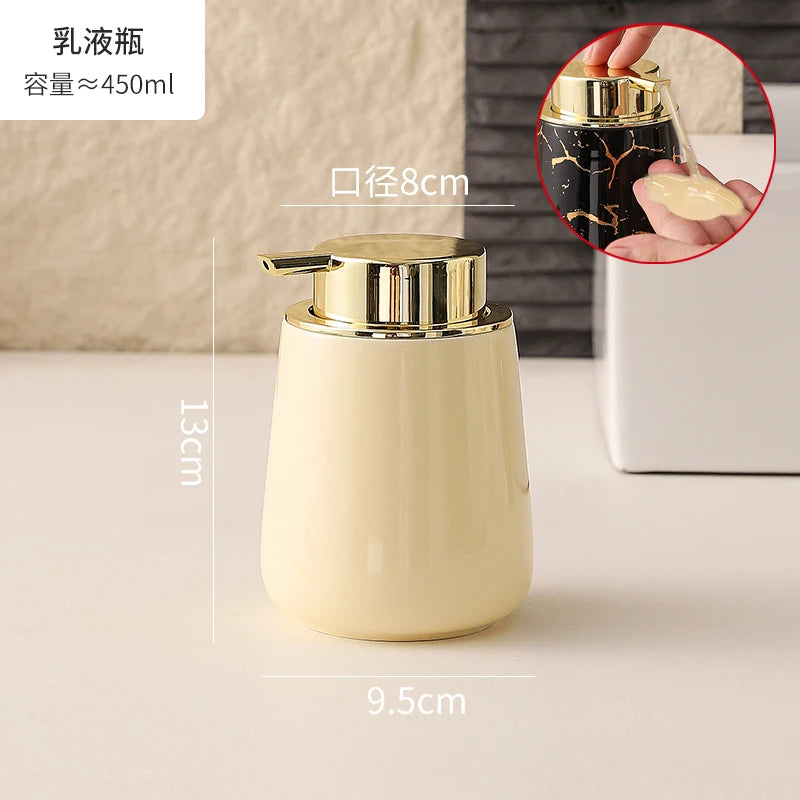 Marble Ceramic Foaming Soap Dispenser, 450ml