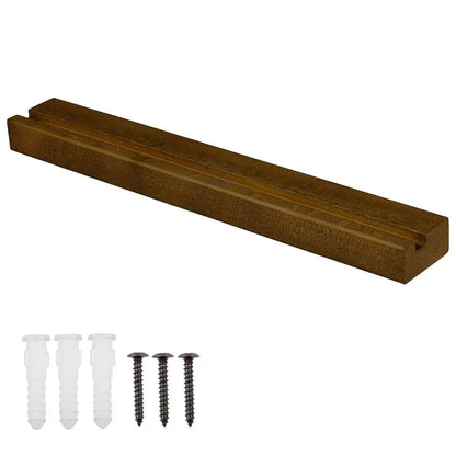 Vinyl Record Wall Holder, Solid Wood Now Playing Display Shelf