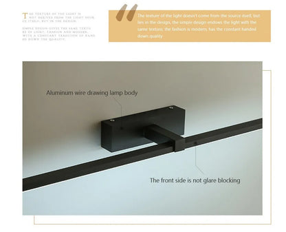LED Mirror Wall Light, Modern Bathroom Vanity Lamp, 40 or 60 cm