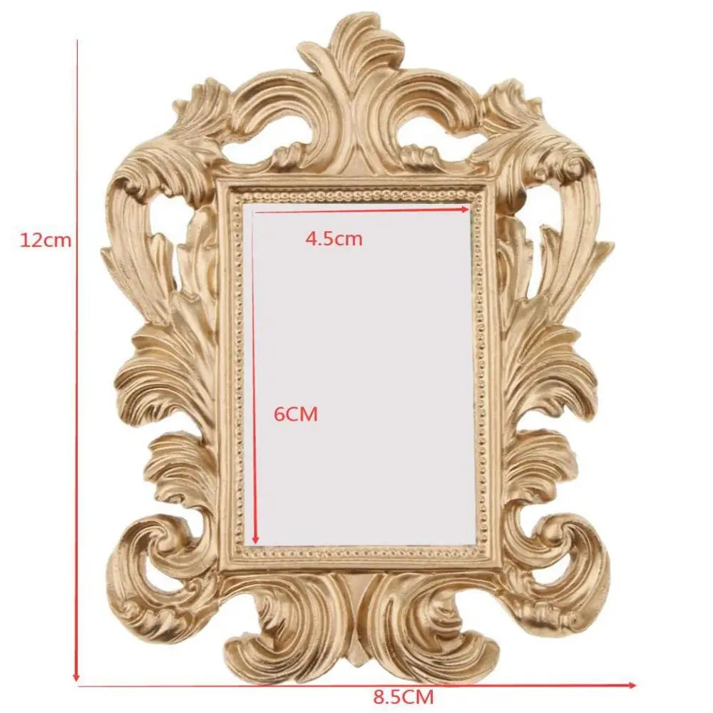 Baroque Square Photo Frame, Vintage Resin Ornate Picture Frame