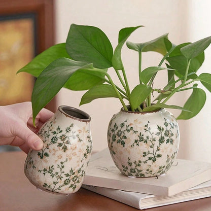 Ice Crackle Ceramic Bud Vase, Handmade Small Flower Vase