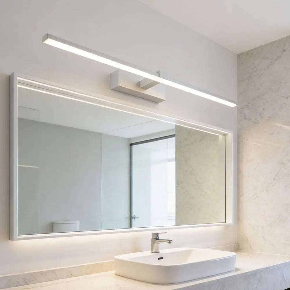 LED Vanity Wall Light, Modern Bathroom Sconce with Acrylic Shade