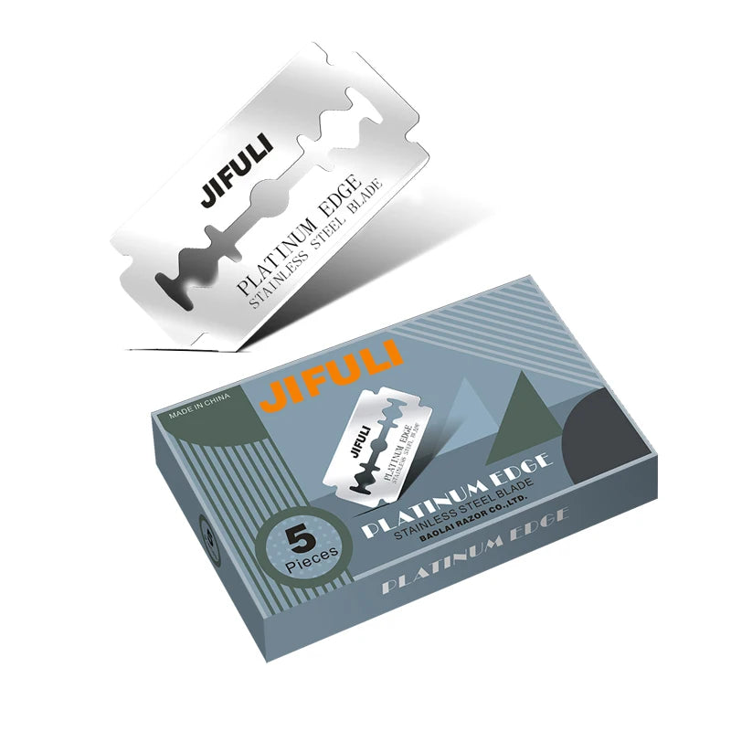 Double-Edge Stainless Steel Safety Razor Blades, 50 Pack