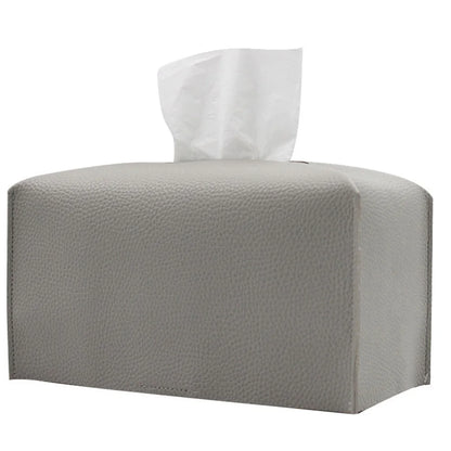 Tissue Box Cover, PU Leather Rectangular Tissue Holder