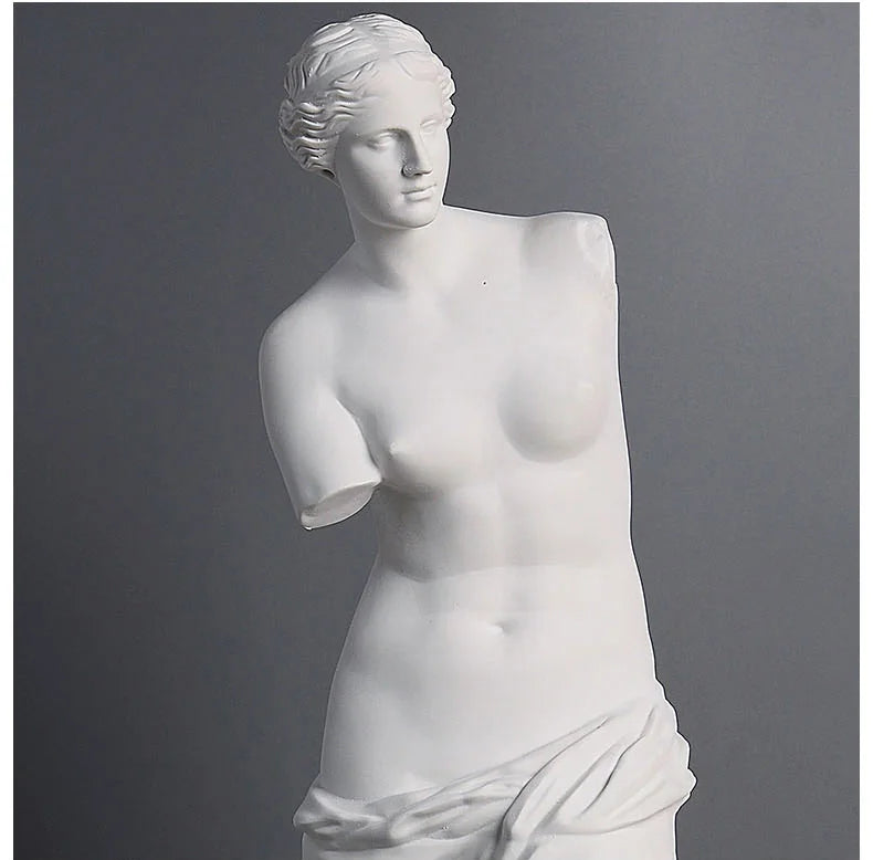 Venus de Milo Statue, White Resin Classical Sculpture Decor