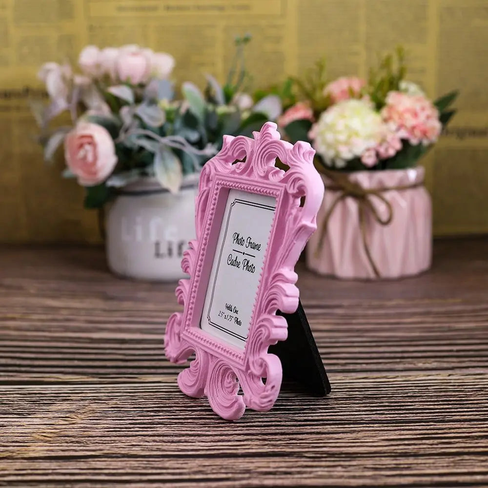 Baroque Square Photo Frame, Vintage Resin Ornate Picture Frame