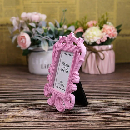 Baroque Square Photo Frame, Vintage Resin Ornate Picture Frame