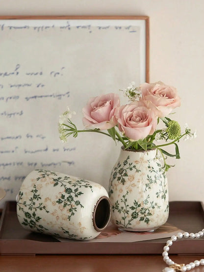 Ice Crackle Ceramic Bud Vase, Handmade Small Flower Vase