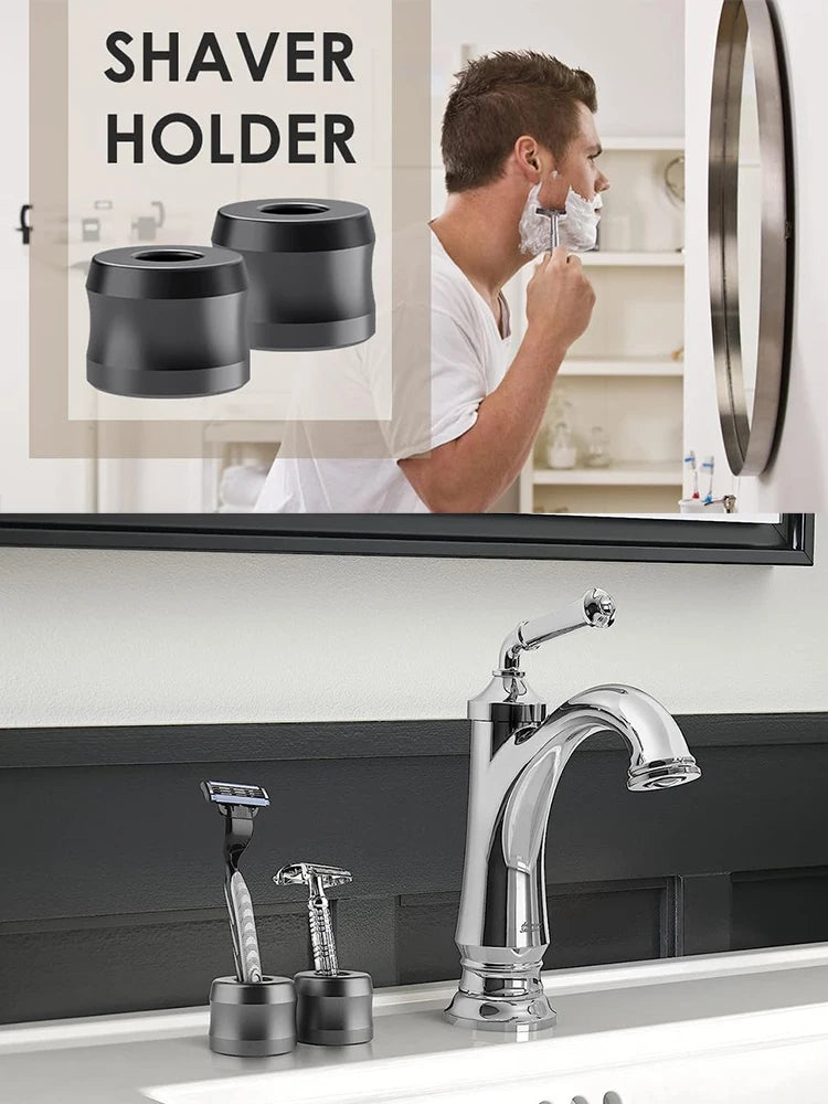 Safety Razor Stand, Aluminum Shaving Razor Holder for Counter