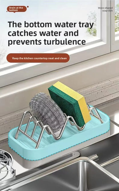 Draining Soap Holder, Countertop Soap Dish for Bathroom