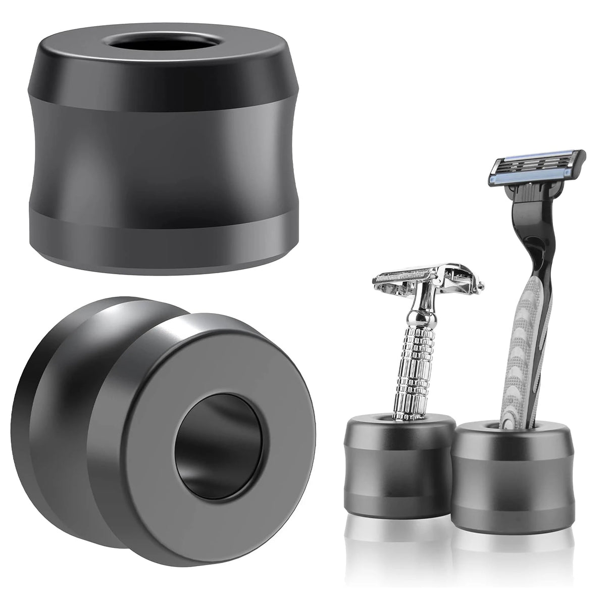 Safety Razor Stand, Aluminum Shaving Razor Holder for Counter